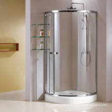 Aluminum Frame Quadrant Simple Shower Enclosure with Glass Shelf (HR269A)